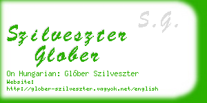 szilveszter glober business card